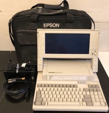 VHTF Vintage Epson Equity LT Laptop Computer with carrying bag TESTED WORKING