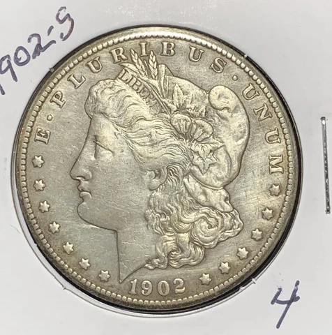 1902-S MORGAN SILVER DOLLAR,  AU DETAILS! Cover