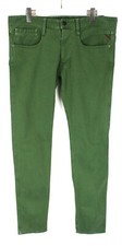 REPLAY Anbass Jeans Men's W36/L34 Tapered Fit Faded Zip Fly Casual Green