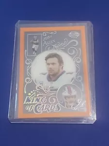 2021 Panini Illusions - Josh Allen King of Cards - Orange Acetate #KC-8 - Picture 1 of 2