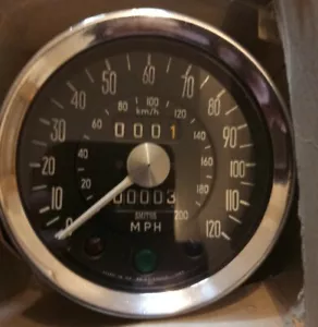 NOS Morris 2200 Deluxe Speedometer - Smiths 120 MPH - Picture 1 of 4
