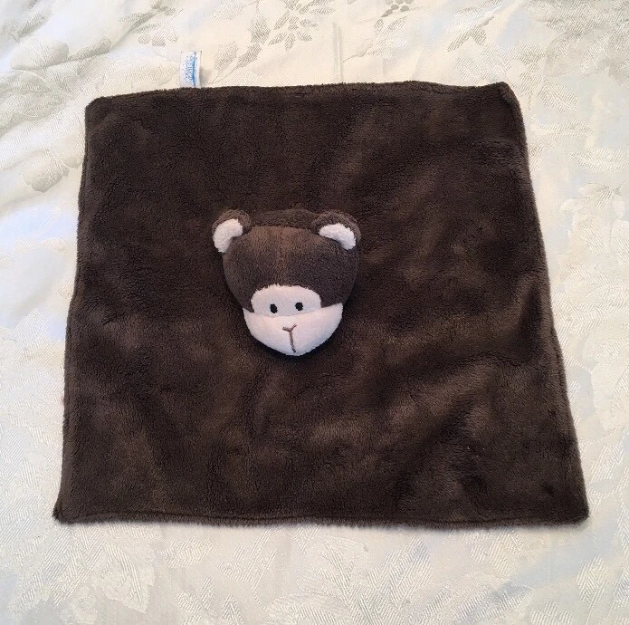 Tales Of Glory Manta de Seguridad Marrón Mono Bebé Lovey Satin Foto 1 de 2