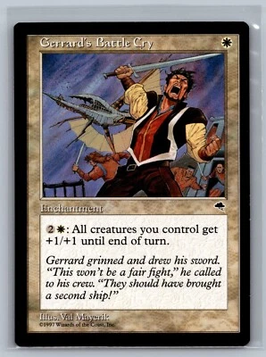 Magic The Gathering Tempest Gerrard's Battle Cry MTG TCG CCG - Image 1 of 2