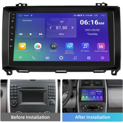 Android Car Stereo Radio GPS Nav For Mercedes Benz Sprinter 2500 B200 Viano Vito - Image 1 of 4