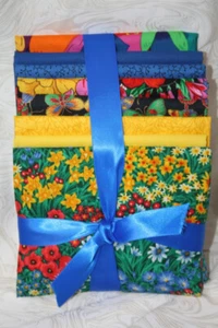 8 FAT QUARTERS SPRINGTIME - 100% COTTON FABRIC - Picture 1 of 4