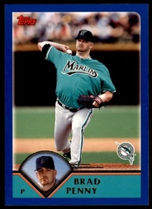2003 TOPPS #504 BRAD PENNY FLORIDA MARLINS - Picture 1 of 2