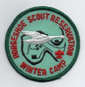 Horseshoe Scout Reservation Patch (Chester County Council.), Green Border, Mint - Picture 1 of 1