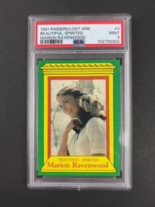 1981 Topps Raiders of the Lost Ark #3 PSA 9 Marion Ravenwood POP 10 none higher - Picture 1 of 2