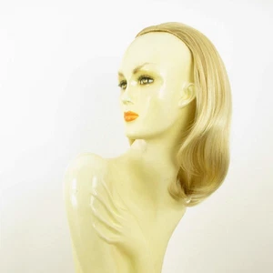 DT Half wig HairPiece golden blond poly mesh very light blond 15.7 :21/24bt613 - Foto 1 di 7