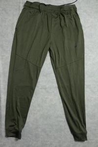 Nike Dri-FIT Pants Mens Large Green Standard Fit Athletic Joggers Tapered Cuffs - Picture 1 of 11