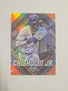 2022 Topps Fire #52 Jazz Chisholm Jr. Orange /299 Miami Marlins - Picture 1 of 2