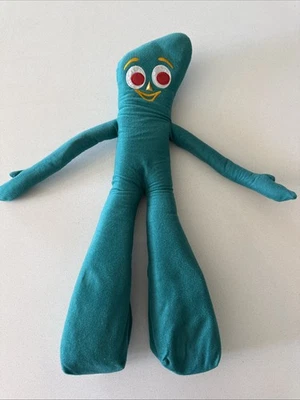 Vintage Plush Poseable 23" Inch GUMBY  1983 Gumby Pals Rare Large Weighted Feet - Image 1 of 4