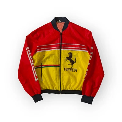 Vintage 70/80s Ferrari Italstyle Racing Jacket Made in Italy Windbreaker Size 52 - Image 1 of 4