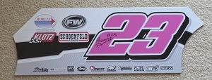 Ahnna Parkhurst signed 7.75x22.5 Dirt Late Model Replica Mini Door Panel - Picture 1 of 6