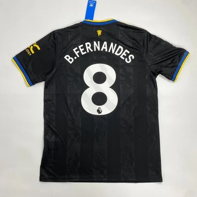 Man United 25/26 Third Short Sleeve Soccer Jersey Bruno #8 Men’s All Sizes - Image 1 of 4