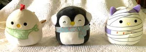 S232-Kelly Toys-Gallo Pulcino, TODD-Halloween Mummy Guwl, HOLLY-Xmas Penguin, LUNA - Foto 1 di 24