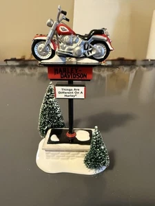 Harley-Davidson Department 56 "Harley-Davidson Sign" Snow Village Series 1997 - Bild 1 von 7