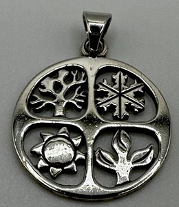 James Avery Four Seasons Retired Pendant Sterling Silver 925 w Necklace Options - Picture 1 of 12