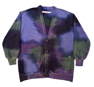 Cárdigan Raquel Allegra Tie Dye Botón Mujer Talla 00 Cuello en V Manga Larga - Imagen 1 de 11