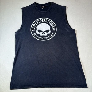 Camisa Harley-Davidson Camuflada Willie G Calavera Sin Mangas Músculo Space Coast FL Talla M - Imagen 1 de 9