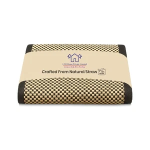 LFH Home Handmade Straw Yoga Mat For Exercise, Workout, Fitness - Perfect Hea... - Picture 1 of 7