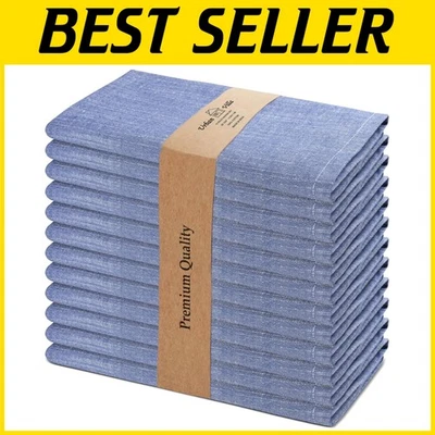 Oversized Absorbent Cloth Napkins Set of 12 - Image 1 of 4