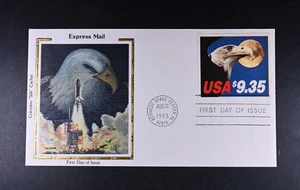 Aug 12 1983 USA FDC Scott #1909 Eagle$9.35 Colorano Cachet VF Cover Express Mail - Picture 1 of 2
