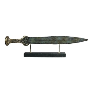 Bronze Mycenaean Sword with golden Lion Grip Ancient Greek Decorative Replica - Picture 1 of 7