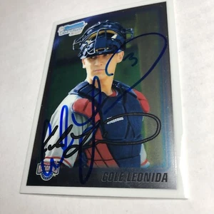 Cole Leonida Signed Bowman Chrome Draft Prospect Baseball #BDPP36 AUTO Nationals - Picture 1 of 2