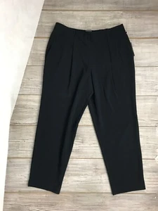 NWT OSKA Womens Size 5 Black Virgin Wool Soft Stretch Waist Wide Leg Pants - Picture 1 of 7