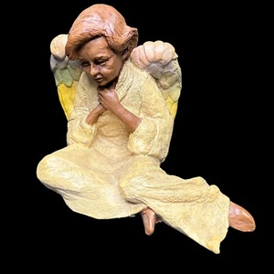 1983 Tom Clark Nativity Angel Rainbow Wings Retired Heavy Resin - Picture 1 of 17