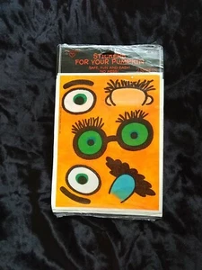 Vintage Halloween Aufkleber für Kürbisgesicht 1995 Punze - Bild 1 von 5