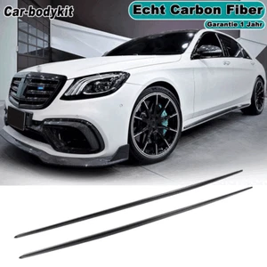 Umbral lateral de carbono umbral enfoque para Mercedes Clase S W222 S550 S63 - Imagen 1 de 13
