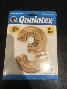 Number 3 Foil Balloon - Picture 1 of 1