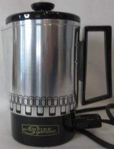 Empire Supreme 4 Cup Traveling Stainless Coffee Percolator #6180-80 Tested Works - Picture 1 of 14