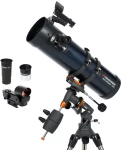 Celestron - AstroMaster 130EQ Newtonian Telescope - Fully-Coated Glass Optics - Picture 1 of 9
