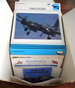 WARPLANES BOX 300-400 COLORFUL MILTARY AIRCRAFT COLLECTOR CARDS (+EXTRAS) - Picture 1 of 9