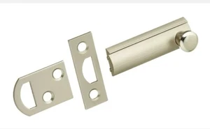 FIRST WATCH Security 1847-SN SURFACE BOLT🚪 2" Inch, Satin Nickel NEW +free gift - Picture 1 of 5