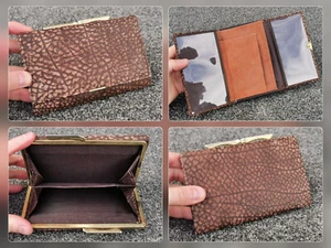 Vintage Leather Purse, Lovely Textured Soft Touch, Great Mum, Wife, Grandma Gift - Picture 1 of 13
