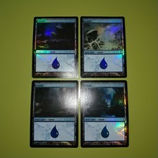 FOIL Island x4 Time Spiral 1 of Each Art #286 #287 #288 #289 MTG 4x