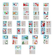 Christmas Window Clings Electrostatic Stickers Santa Snowman Gnome Glass Decals