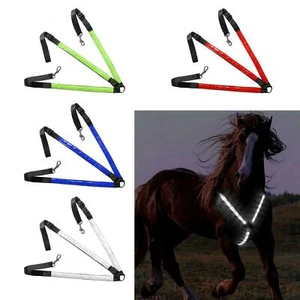 Led Horse Collar Breastplate Harness Riding Head Light Leather Riding Equipment - Picture 1 of 16