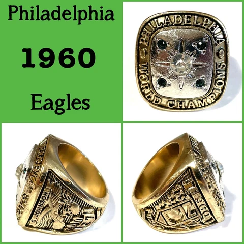 Philadelphia Eagles 1960 Championship Ring Size 11 Cover