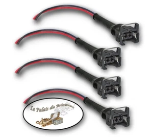 Lot de 4 câbles - Prise EV1 femelle sur fil 18 AWG – 105°C - 13 cm - Injecteur - Bild 1 von 1