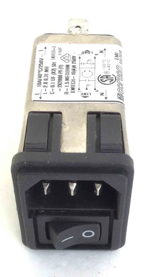 Módulo de entrada de alimentación vertical para bicicleta Expresso S3U NOVO interruptor Corcom enchufe de entrada Foto 1 de 1