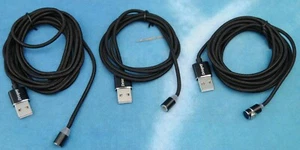 DRTOPEY 360° magnetisches USB-Ladekabel (3er-Pack, 15 Stück) - schwarzes Geflechten - Bild 1 von 7
