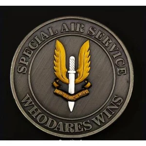 Moneda Desafío United K Ejército Británico Ejército Militar Servicio Aéreo Especial Operaciones - Imagen 1 de 5