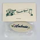 LONGABERGER BASKET Pin / Tie-on Tag for AMBROSIA Booking, Vintage RARE NEW