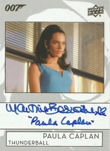 Upper Deck James Bond Collection 2019: A-MB Martine Beswick Autogrammkarte - Bild 1 von 1