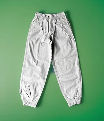 Pantalones holgados al aire libre LL Bean años 70 cintura alta tobillo botón, talla 4 Foto 1 de 4